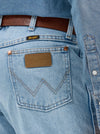 Wrangler Mens Cowboy Cut Jean Original Fit -Bleach - Broken horn