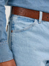 Wrangler Mens Cowboy Cut Jean Original Fit -Bleach - Broken horn