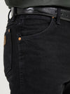 Men's Wrangler Cowboy Cut Original Fit jeans in Shadow Black, KONTOOR brand, showing the classic denim style and fit.