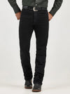 Men's Wrangler Cowboy Cut Original Fit jeans in shadow black, showing the classic denim style and sturdy construction.