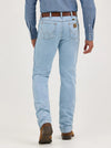 Wrangler Mens Cowboy Cut Jean Slim Fit - Bleach - Broken horn