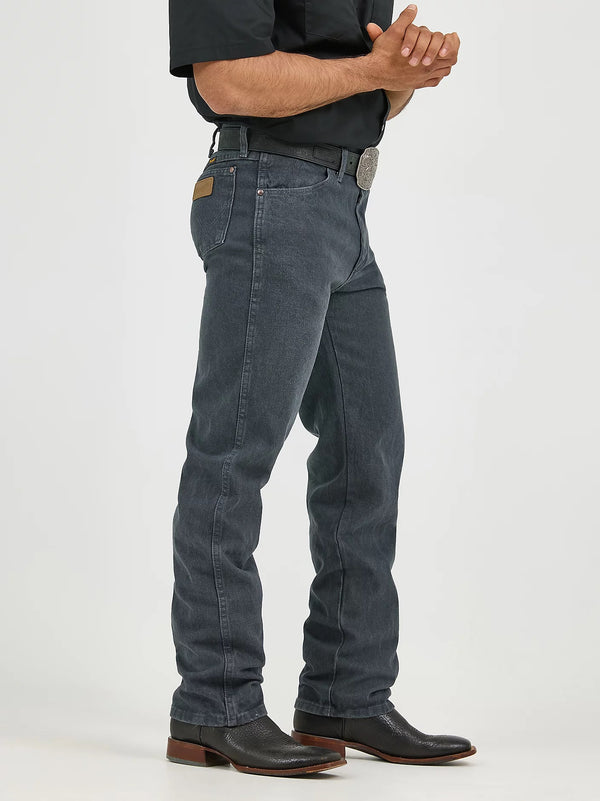 Wrangler Mens Cowboy Cut Jean Original Fit - Charcoal Grey - Broken horn