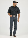 Wrangler Mens Cowboy Cut Jean Original Fit - Charcoal Grey - Broken horn