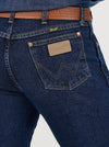 Wrangler Mens Cowboy Cut Jean Original Fit  - Dark Stone - Broken horn