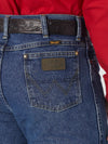 Wrangler George Strait Cowboy Cut Slim Fit Jean - Heavyweight Stone Denim - Broken horn
