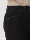 Wrangler Men Cowboy Cut Stretch Slim Fit Jean - Black - Broken horn