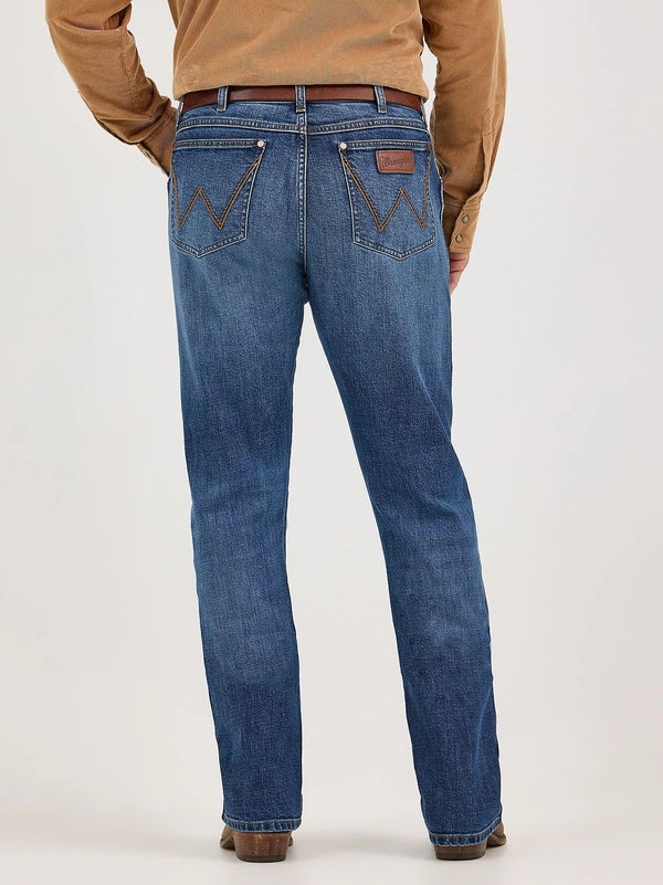 Wrangler Men's Retro Slim Fit Bootcut Jean - Broken horn