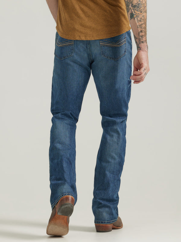 Wrangler Mens 20x No.42 Vintage Bootcut Jean - Cowboy Gardens - Broken horn