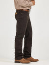 Wrangler Mens Cowboy Cut Jean Original Fit - Black Chocolate - Broken horn