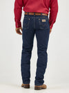 Men's Wrangler Cowboy Cut Slim Fit Jeans in dark stone denim, showcasing classic Western style and durable construction.
