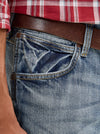 Men's Wrangler Retro Slim Fit Bootcut Jeans in Greeley, KONTOOR brand, with classic denim look and stylish fit.