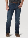 KONTOOR Wrangler men's retro slim fit straight leg jeans in Portland wash, shown on a model.