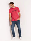 KONTOOR Wrangler men's retro slim fit straight-leg jeans in Portland style, denim fabric with classic five-pocket design.