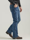 Wrangler Mens Rock 47 Slim FIt Boot Cut Jean -Marina Del Ray - Broken horn