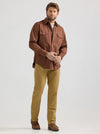 Wrangler Premium Performance Tough Comfort Cowboy Cut Regular Fit Canvas Jean - Broken horn