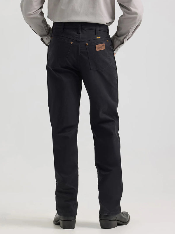 Wrangler Premium Performance Tough Comfort Cowboy Cut Regular Fit Canvas Jean - Broken horn