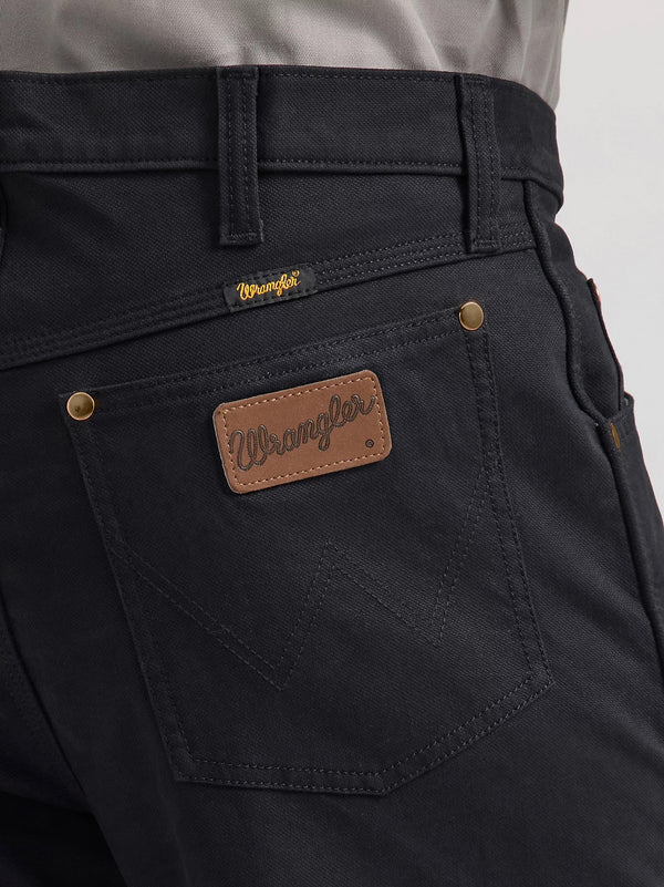 Wrangler Premium Performance Tough Comfort Cowboy Cut Regular Fit Canvas Jean - Broken horn