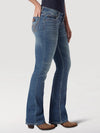 KONTOOR Wrangler Women Retro Mae Deadwood jeans, classic high-waisted denim with distressed details and a vintage fit.