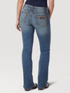 KONTOOR Wrangler Women Retro Mae Jean mid-rise jeans in KM Wash with classic five-pocket design and faded denim finish.