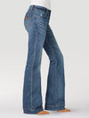Wrangler Womens Retro Mae Wide Leg Trouser Jean - Devon - Broken horn