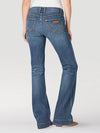 Wrangler Womens Retro Mae Wide Leg Trouser Jean - Devon - Broken horn