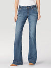 Wrangler Womens Retro Mae Wide Leg Trouser Jean - Devon - Broken horn