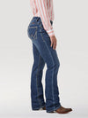 Women’s Wrangler Willow Ultimate Riding Jean by KONTOOR, in classic denim, featuring a fitted style and casual design.