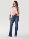 Women’s Wrangler Willow Ultimate Riding Jeans by KONTOOR, featuring classic denim with a tailored fit and stylish stitching.