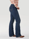 KONTOOR Wrangler women's Q-Baby Ultimate riding jeans in Tuff Buck color, featuring classic denim styling and Western-inspired design.