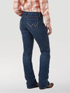 KONTOOR Wrangler women's Q-Baby Ultimate Riding Jean in Tuff Buck, stylish denim jeans with a fitted riding design and classic stitching details.