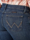 Wrangler Womens Q-Baby Ultimate Riding Jean by KONTOOR in Tuff Buck, featuring durable fabric and classic fit for riding and casual wear