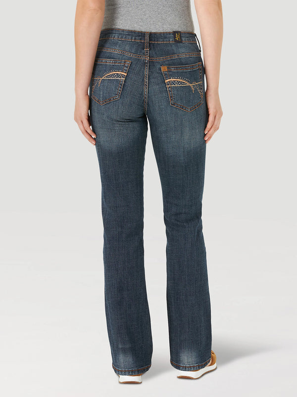 Wrangler Womens Aura Instantly Slimming Jean - Autumn Gold - Broken horn
