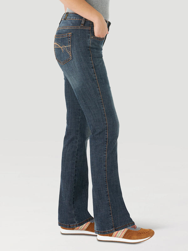 Wrangler Womens Aura Instantly Slimming Jean - Autumn Gold - Broken horn