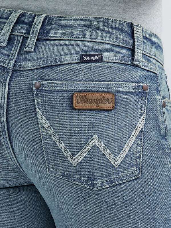 Wrangler Women Retro Mae Mid Rise Boot Cut Jean - Broken horn