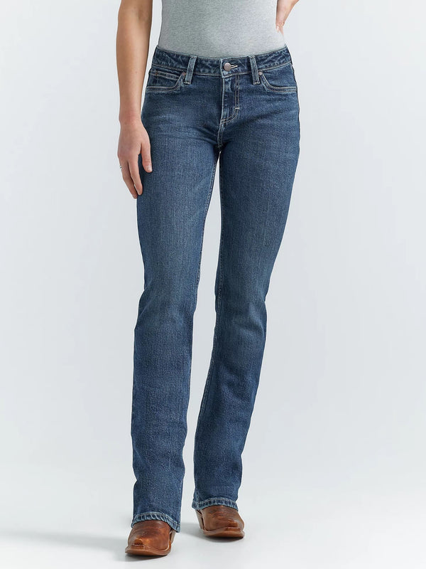 Wrangler Women's Retro Mae Mid Rise BootCut - Kayla - Broken horn
