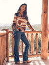Wrangler Women's Retro Mae Mid Rise BootCut - Kayla - Broken horn