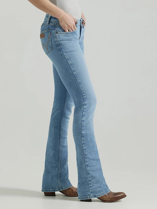 Wrangler Women Retro Mae Mid Jean Bootcut - Broken horn
