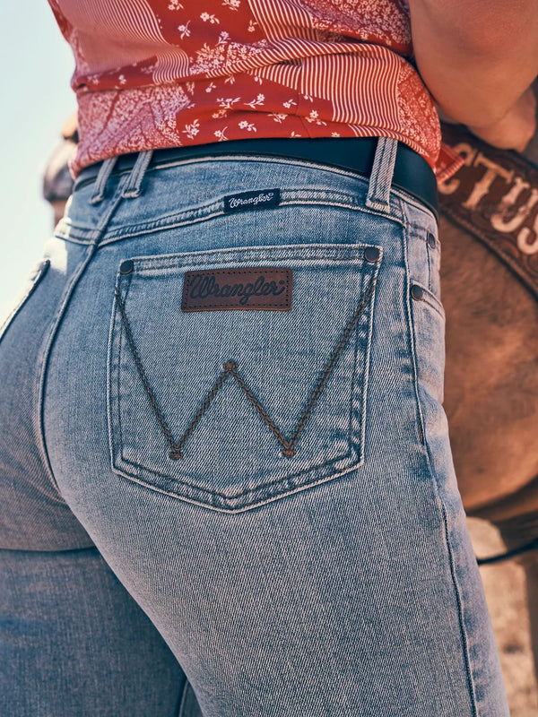Wrangler Women Retro Mae Mid Jean Bootcut - Broken horn