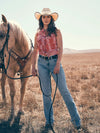 Wrangler Women Retro Mae Mid Jean Bootcut - Broken horn
