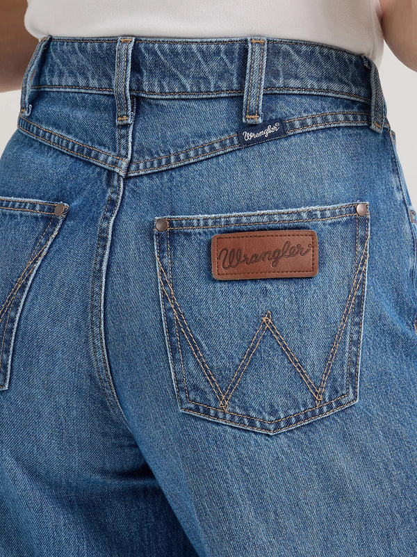 Wrangler Retro Bailey High Rise Wide Leg Jean - Broken horn