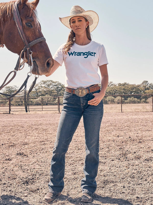 Wrangler Women's  Retro® Mae Mid Rise Bootcut Jean - Broken horn