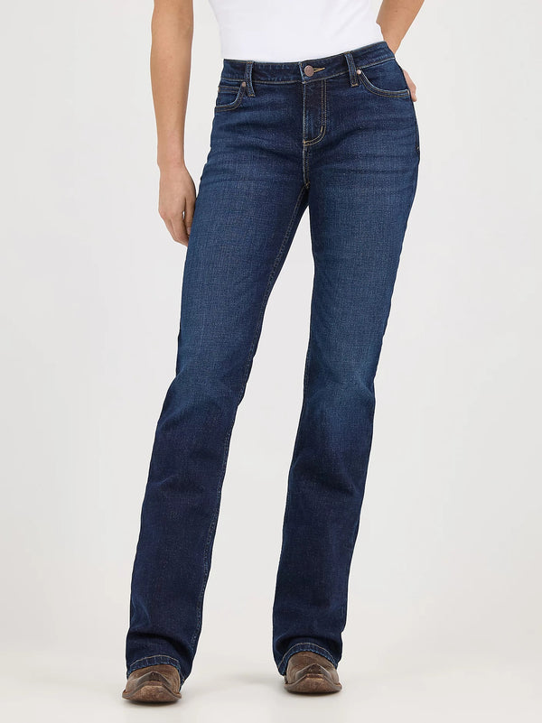Wrangler Women's Retro Mae Mid-Rise Jean - Broken horn