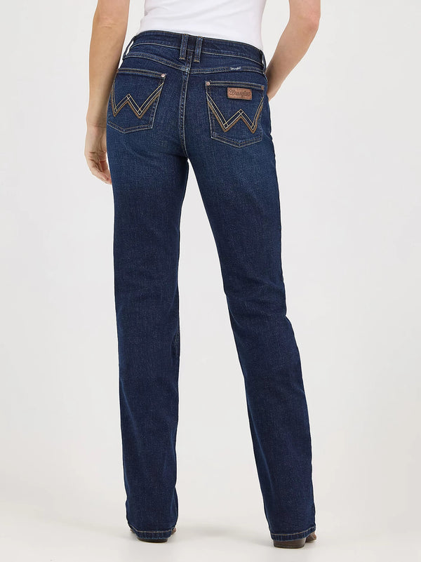 Wrangler Women's Retro Mae Mid-Rise Jean - Broken horn