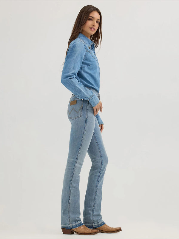 Wrangler X Lainey Wilson Raw Hem Boot Huggers - Broken horn