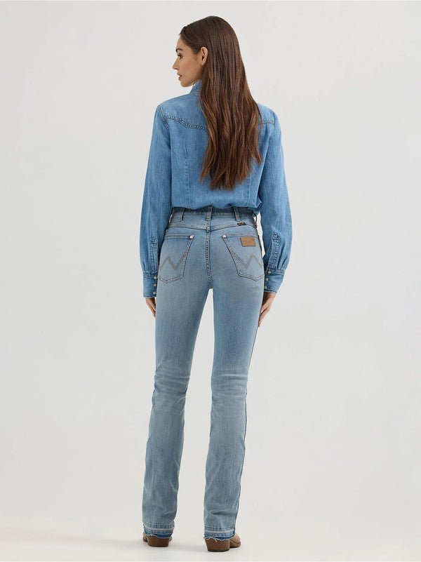 Wrangler X Lainey Wilson Raw Hem Boot Huggers - Broken horn