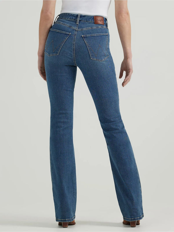 Wrangler Women Bespoke High Rise Bootcut Jean - Broken horn