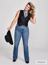 Wrangler Women Bespoke High Rise Bootcut Jean - Broken horn