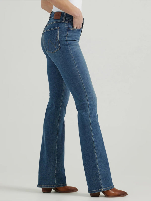 Wrangler Women Bespoke High Rise Bootcut Jean - Broken horn
