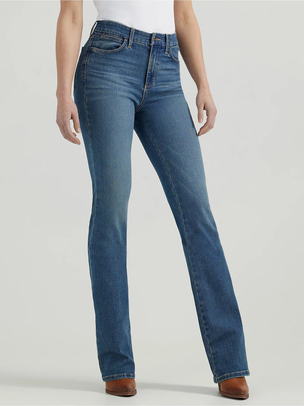 Wrangler Women Bespoke High Rise Bootcut Jean - Broken horn