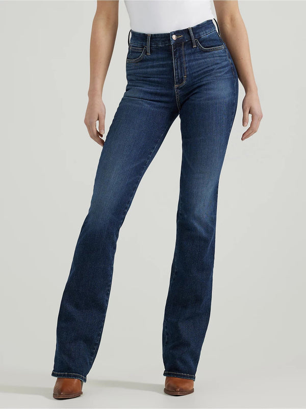 Wrangler Women Bespoke High Rise Bootcut Jean - Broken horn